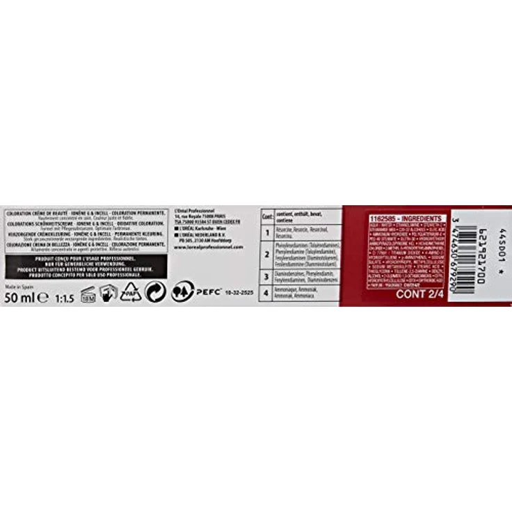 L'Oréal Majirouge Haarfarbe 6,66 dunkelblond tiefes rot 50 ml – Bild 3