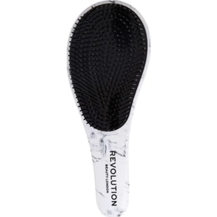 REVOLUTION Haircare Detangle Me! Marble No Tangle Bürste, Entwirrbürste mit gekrümmt Griff und abgestuften Zähnen für alle Haartypen, marmoriert