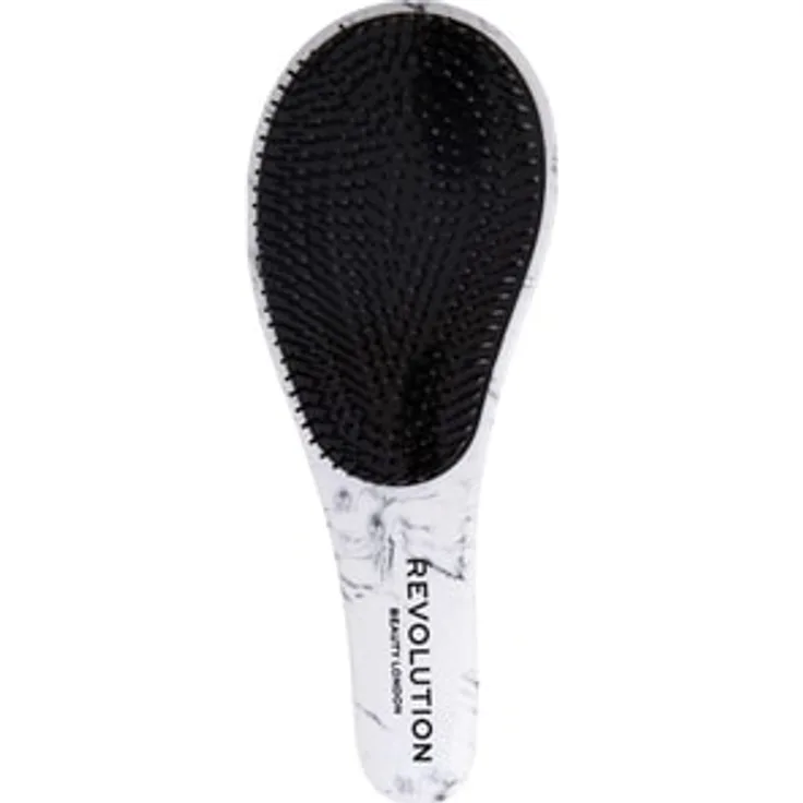 REVOLUTION Haircare Detangle Me! Marble No Tangle Bürste, Entwirrbürste mit gekrümmt Griff und abgestuften Zähnen für alle Haartypen, marmoriert