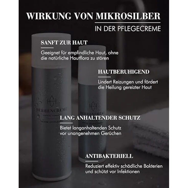 MW19 Skincare GmbH Herrencreme Intimpflegecreme, 75ml, feuchtigkeitsspendend, mit Mikrosilber, für gesunde Körperpflege – Bild 3