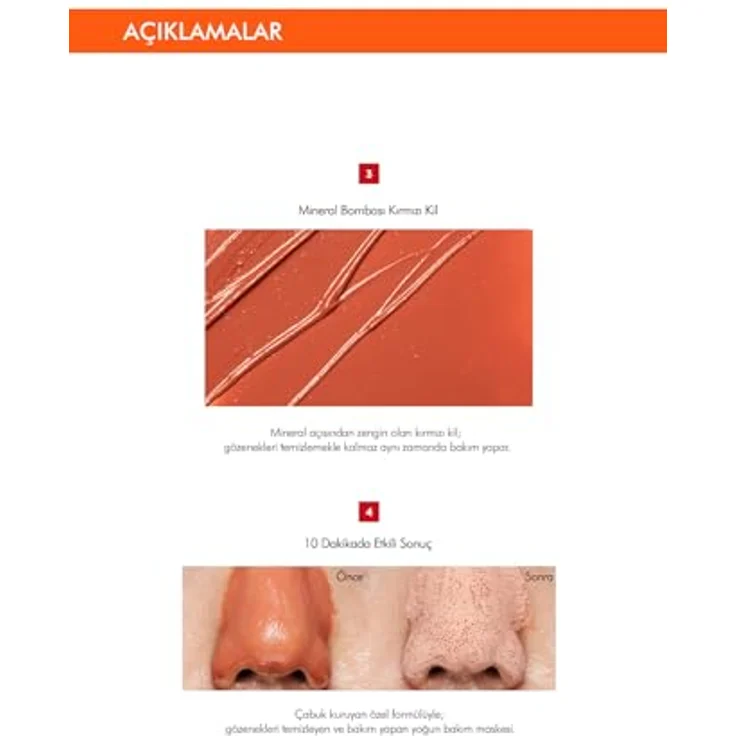 Missha Amazon Red Clay™ Gesichtsmasken, reinigende Maske zur Reduktion von Hauttalg und Verkleinerung der Poren, 110 ml – Bild 6