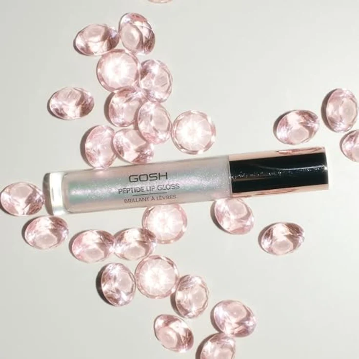 GOSH COPENHAGEN Peptide Lip Gloss 001 Diamond, hochglänzender Lipgloss mit Peptiden zur Lippenpflege, 7 ml – Bild 4