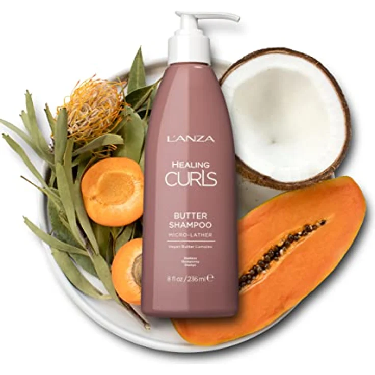 L'ANZA HEALING CURLS BUTTER SHAMPOO - Pflegendes Lockenshampoo für sanfte Reinigung und aufgefrischte Locken (1 L) – Bild 4