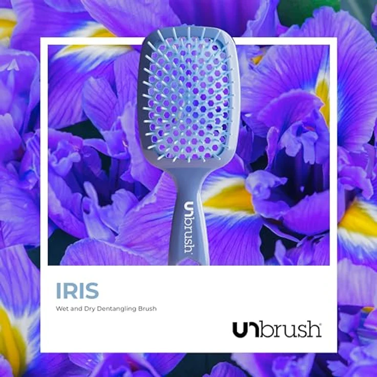 UNbrush Detangling Hair Brush - Pastel Iris, No Tangle Bürste mit 105 Borsten für schmerzfreies Entwirren, ideal für nasses und trockenes Haar – Bild 7
