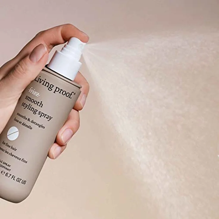 Living proof No Frizz Smooth Styling Spray | Silikonfreies Anti-Frizz-Haarspray für feines Haar | Glanz, Geschmeidigkeit, Kämmbarkeit | Cruelty free, ohne Parabene, Sulfate | 200ml – Bild 4