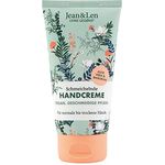Jean & Len – Schmeichelnde Handcreme Aloe Vera & Basilikum, Handpflege für normale bis trockene Hände, pflegt intensiv, ohne Parabene und Silikone, vegan, Handcreme Tube, 75 ml