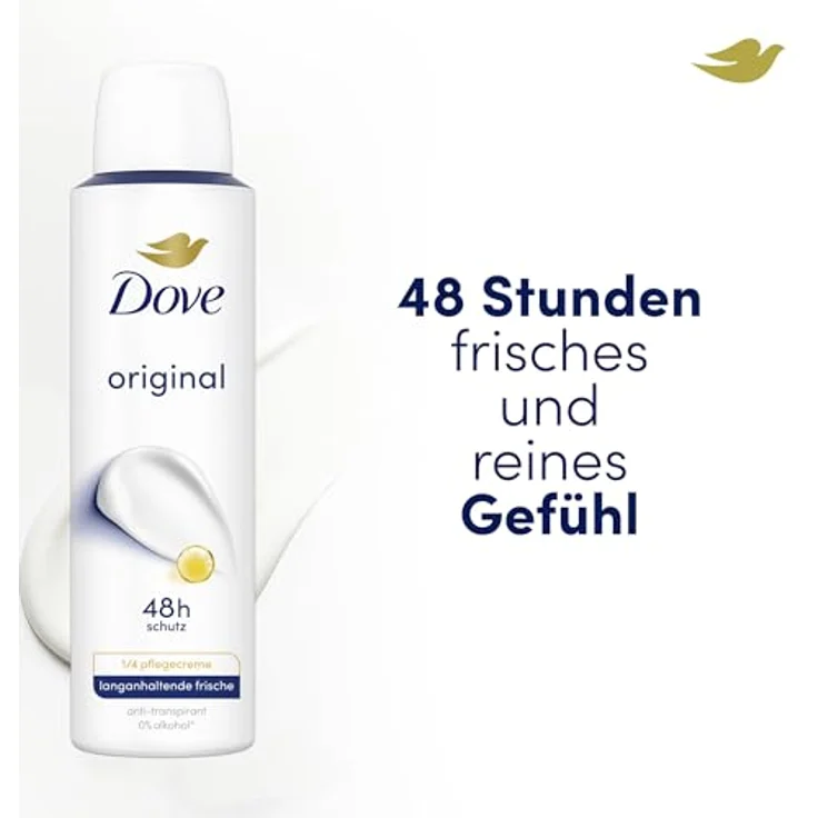 Dove Spray Original 0% Deodorant 150 ml – Bild 6