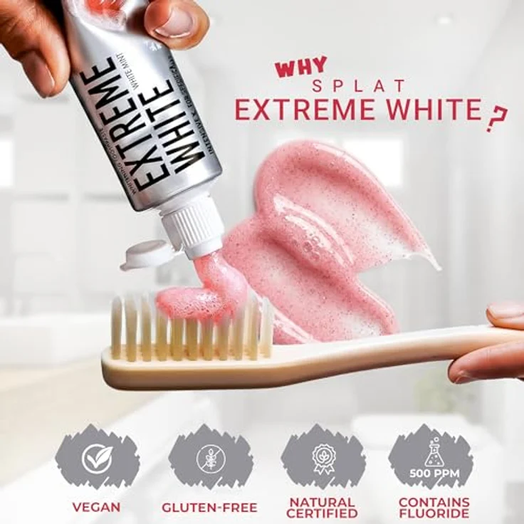 Splat Extreme White mit Whitening-effekt für weißere Zähne, 75 ml – Bild 4