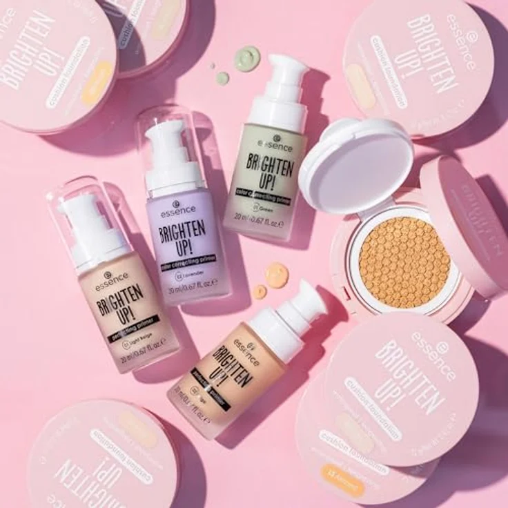 essence BRIGHTEN UP! Cushion Foundation, mittlere Deckkraft, 03 Beige, 12 g, vegan, wasserfest – Bild 6