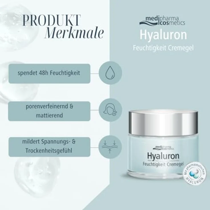 Dr. Theiss Hyaluron 48h Feuchtigkeit Cremegel, 50 ml - intensive Hydratation für alle Hauttypen – Bild 3