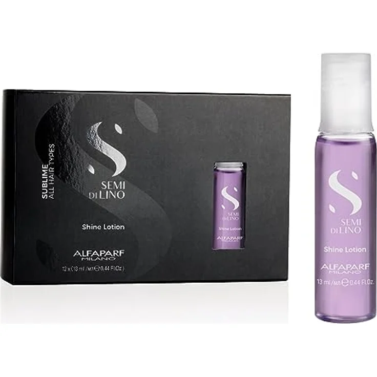 Alfaparf Milano Semi Di Lino Sublime Shine Lotion, 12x13ml, reichhaltige Textur für Halt und Glanz, mit Multivitamin-Komplex und Zitrusduft – Bild 8