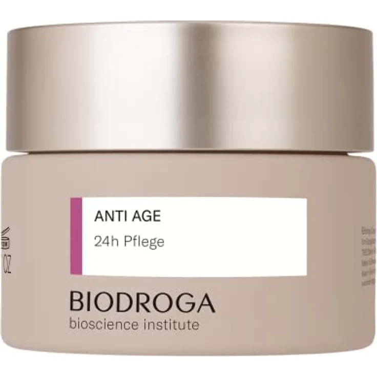 Biodroga Anti Aging 24h Gesichtscreme 50 ml – straffende Anti Falten Gesichtspflege Tagescreme Nachtcreme Vegan Bioscience Institut – Bild 1