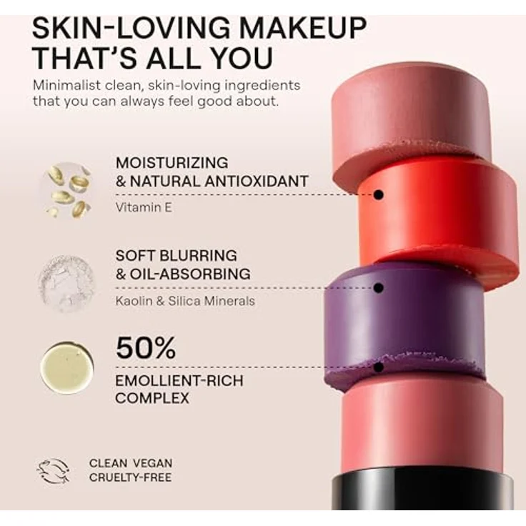 Nudestix Nudies Matte, multifunktionales Make-up für Augen, Lippen und Gesicht, Farbe In The Nude, 7 g – Bild 5