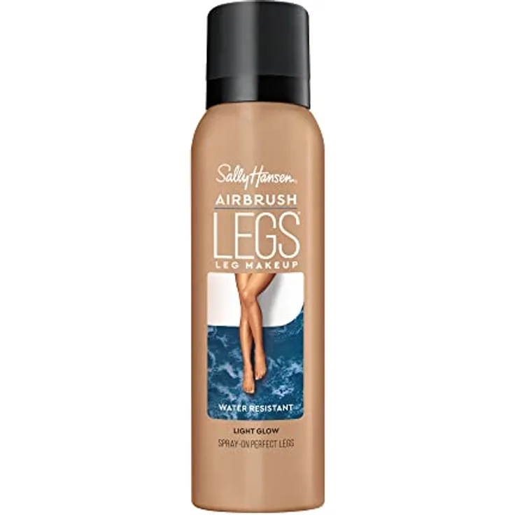 Sally Hansen Airbrush Legs, Tönungsspray für Beine, 75 ml, Farbton 001 Light Glow, stimuliert die Mikrozirkulation
