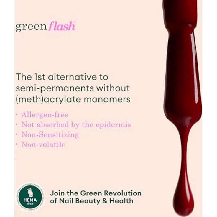 Manucurist Green Flash Gel-Nagellack Orangerot - Gel-Nagellack Poppy Red- 12-free-Nagellack, natürliche Inhaltsstoffe (84%) - Made in France - 15 ml – Bild 5