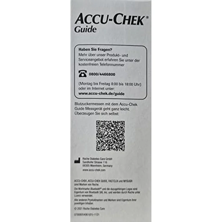 Accu-Chek Guide Set, Blutzuckermessgerät mit Granulat und Traubenzucker, mmol/l – Bild 5