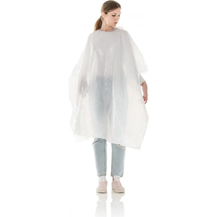 XanitaliaPro Einweg-Umhang Komfort aus Pe für Friseure Weiss 110X130 Polybag 20 Stück