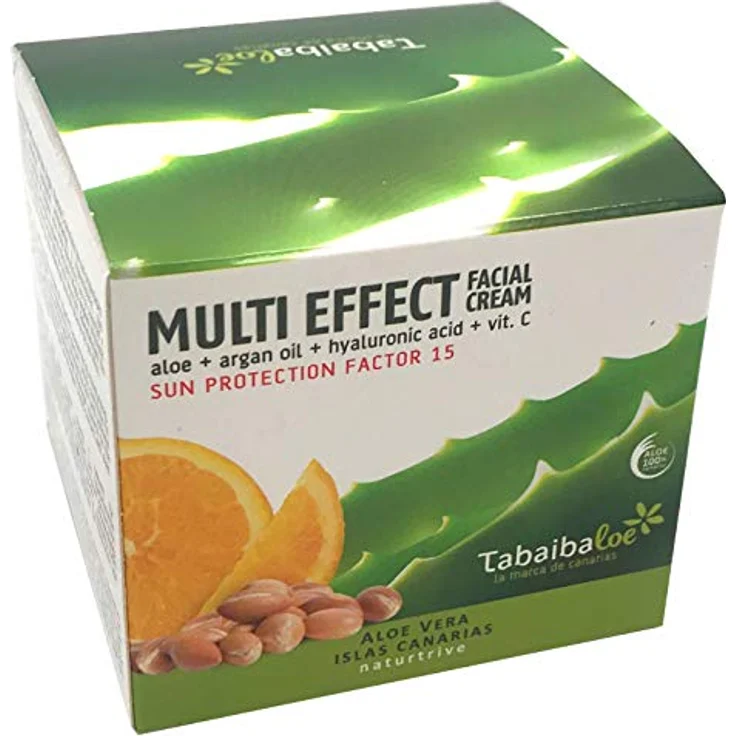 Tabaibaloe Aloe Vera Multi-Effect Gesichtscreme mit Vitamin C, 24h Pflege, 100ml – Bild 1