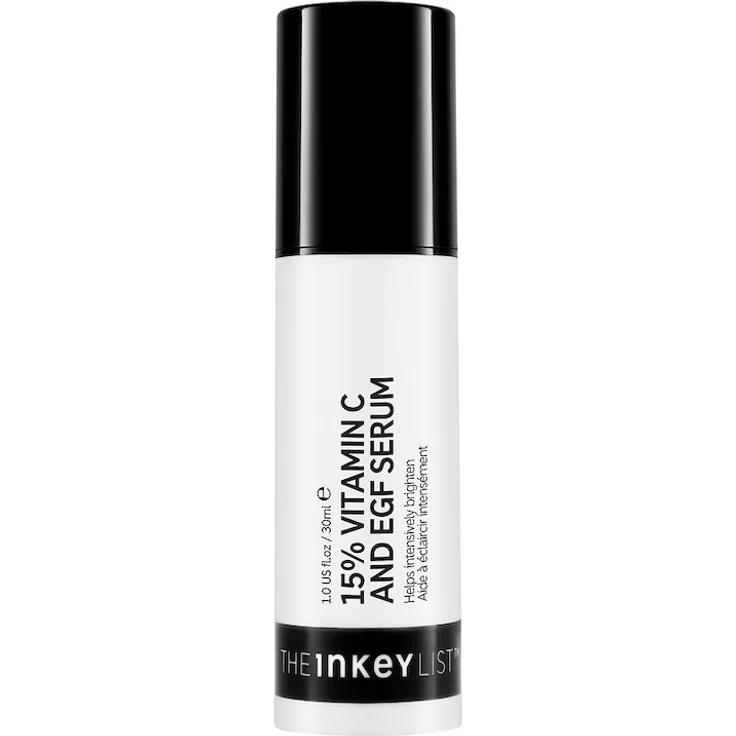 The INKEY List 15% Vitamin C and EGF, Gesichtsserum zur Hautregeneration, 30 ml