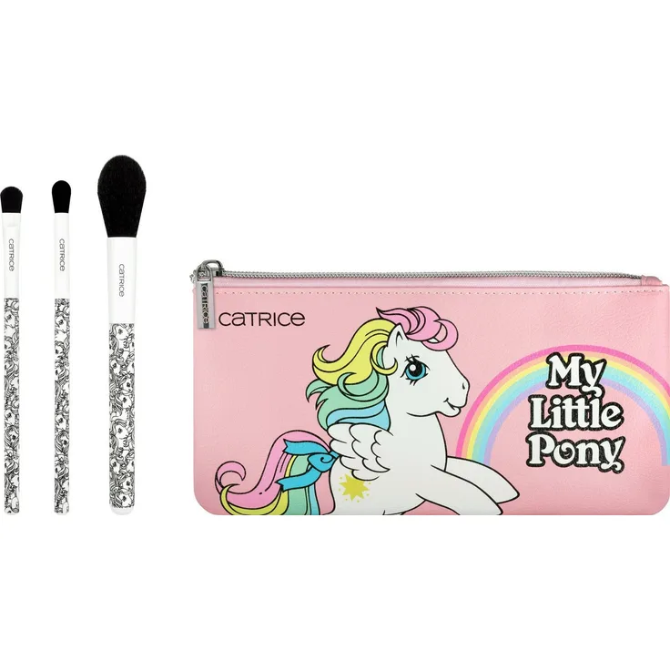 Catrice Kosmetikpinsel-Set My Little Pony Brush Set, 4 tlg. mit Highlighter, Shading und Blender Brush, in rosafarbener Make-up-Tasche - Preisvergleich