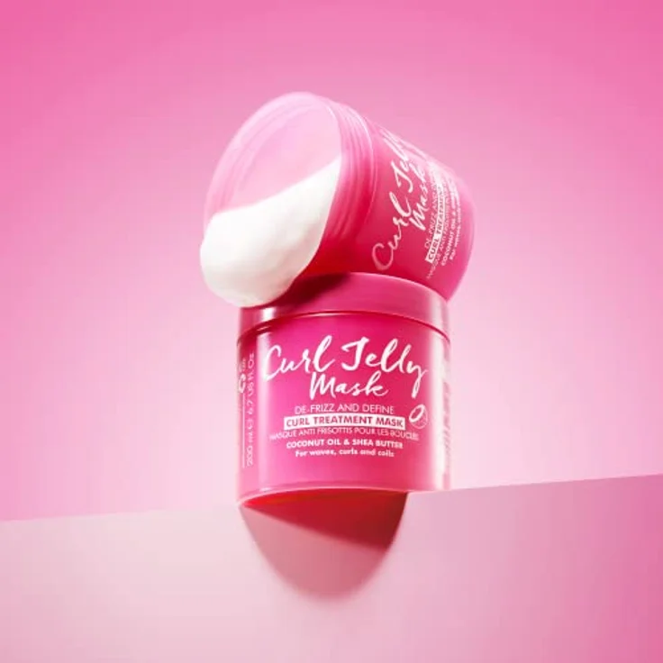 Umberto Giannini Curl Jelly Mask, 300 ml, tiefenwirksame Anti-Frizz-Behandlung für lockiges und krauses Haar, 1 Stück – Bild 3