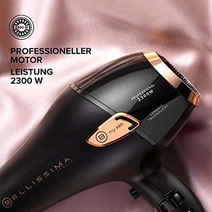 Imetec Bellissima My Pro Ceramic P5 3800, Profi-Haartrockner, Keramik-Technologie, 2300 W, sehr schmale Düse, Ionen-Technologie – Bild 5