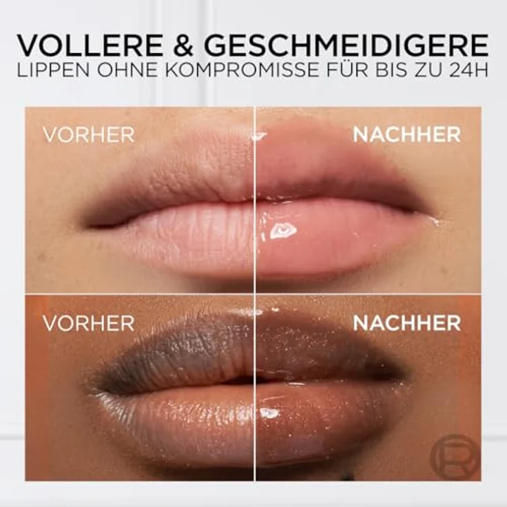 L’Oréal Paris Plump Ambition Hyaluron Lip Oil Lipgloss 5 ml, transparente Farbe 101 Cristal Clear mit langanhaltender Feuchtigkeit und plumpendem Effekt – Bild 4