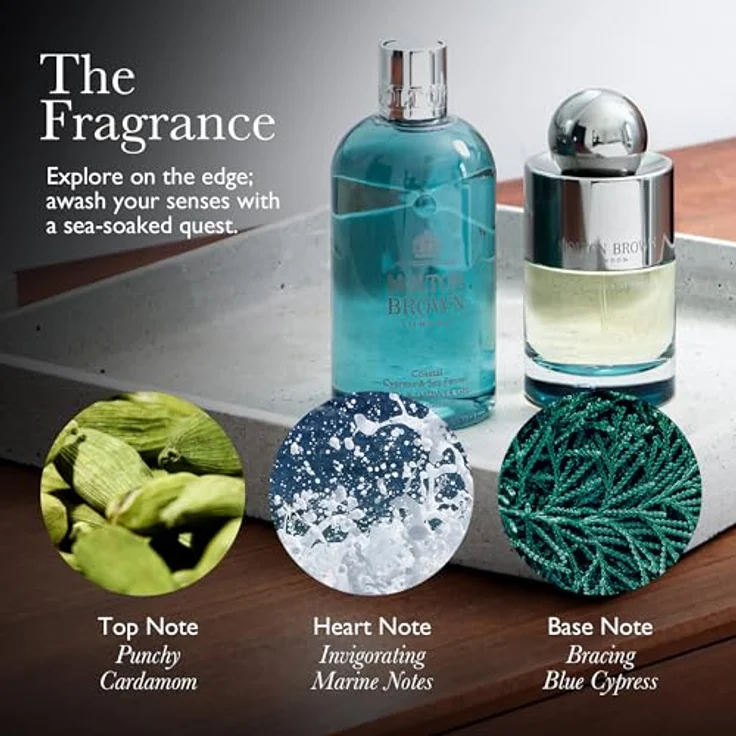 Molton Brown Coastal Cypress & Sea Fennel Dusch- & Badegel 300 ml – Bild 3
