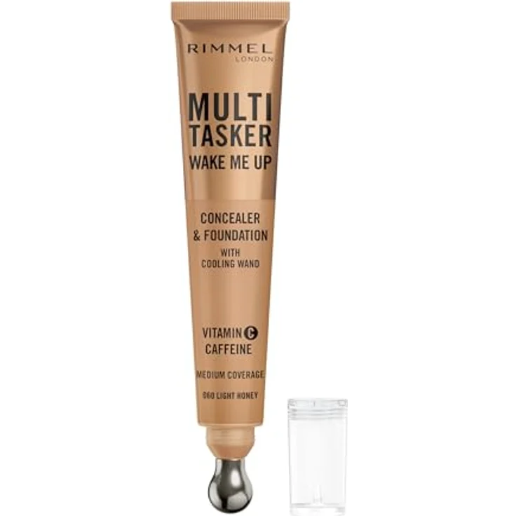 Rimmel Multi-Tasker Wake Me Up Concealer, hautverjüngender Make-up Korrektor, Farbton 60 Light Honey, 20 ml – Bild 2