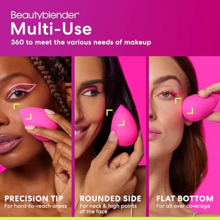beautyblender Discovery Essentials 3-Piece Set, Make-Up Schwamm mit Blendercleanser Solid und Blender Defender Etui, schwarz/pink – Bild 5