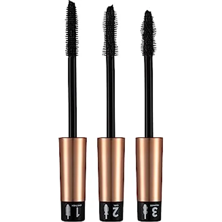 flormar Triple Action Mascara, nährende Wimperntusche 3in1, 8 ml, intensives Volumen und Verlängerung – Bild 6