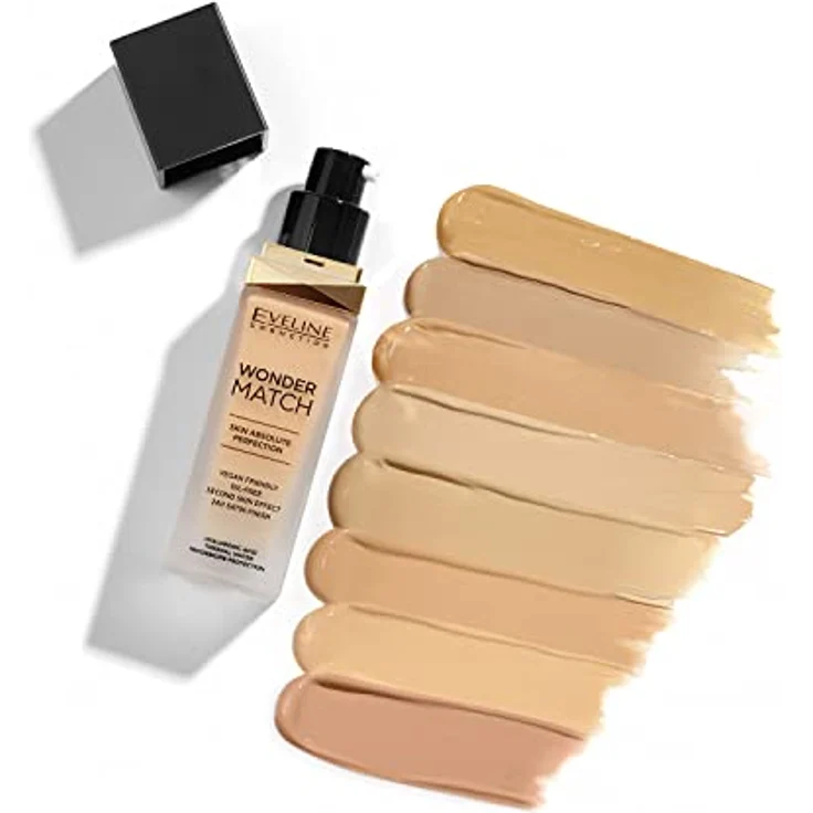 Eveline Cosmetics Wonder Match Luxurious Face Foundation 11, 30 ml, 11 Almond – Bild 3
