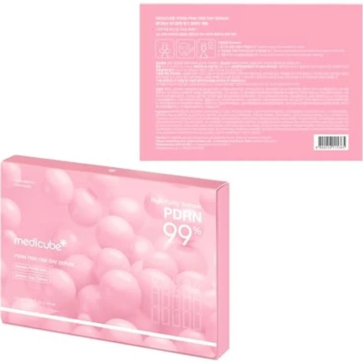 Medicube PDRN Pink One Day Serum Set, 10 Ampullen à 1,5 ml, feuchtigkeitsspendendes Anti-Aging Serum mit Lachs-DNA, Hyaluronsäure, Niacinamid & Peptiden für strahlende Haut – Bild 9