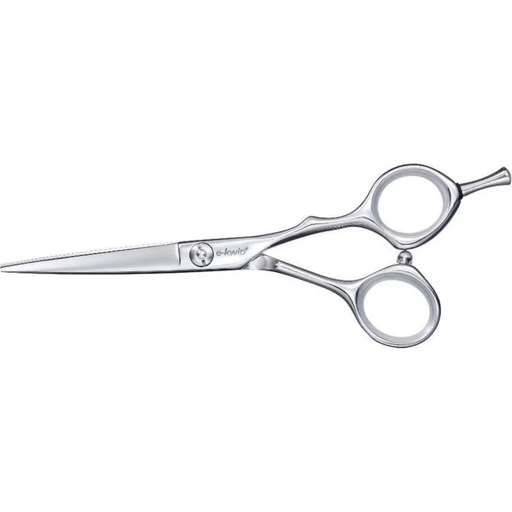 Merkloos E-Kwip Elegance-55 Friseurschere, 5,5 Zoll, ergonomisches Design mit spitzen Punkt für hohe Präzision, 30 Zähne für Volumenkontrolle, 3 Jahre Garantie