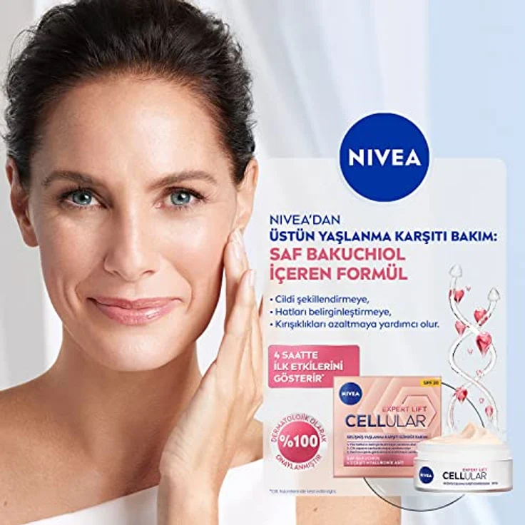 Nivea Gesichtspflege Tagespflege Hyaluron Cellular Filler Elastizität Und Kontur Festigende Tagespflege SPF 30 50 ml Tagespflege für Damen und Herren – Bild 3