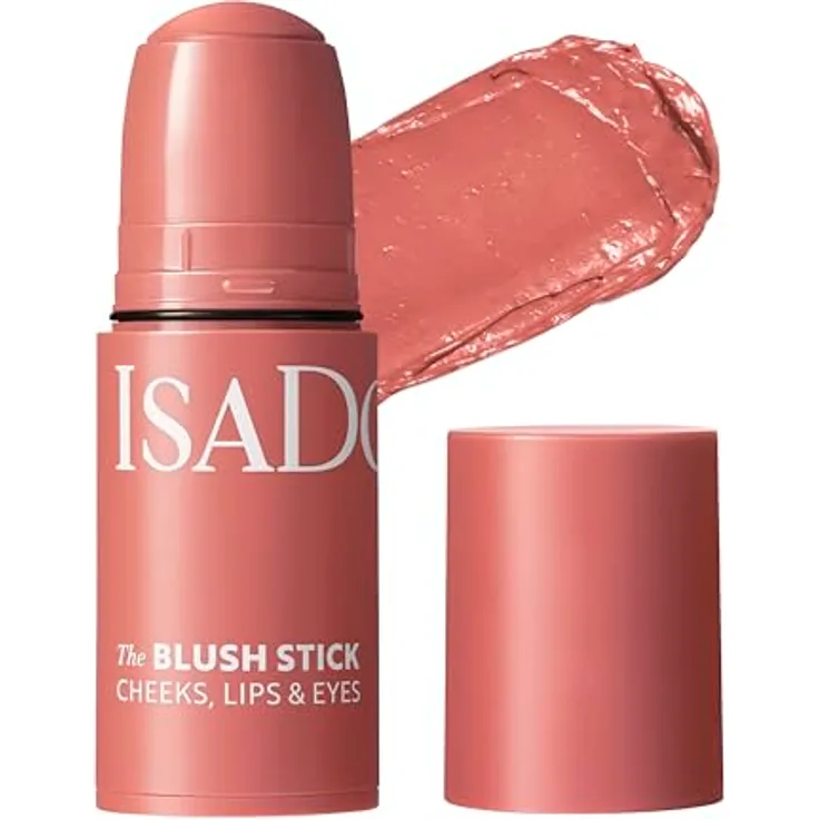 IsaDora The Blush Stick 5,5 g - Soft Pink, cremiges Blush für Wangen, Lippen & Augen mit feuchtigkeitsspendendem Algenextrakt, vegan und tierversuchsfrei