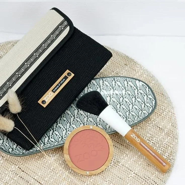ZAO Bamboo Compact Blush 9 g, Rouge in Brown Pink für einen natürlichen Look – Bild 7