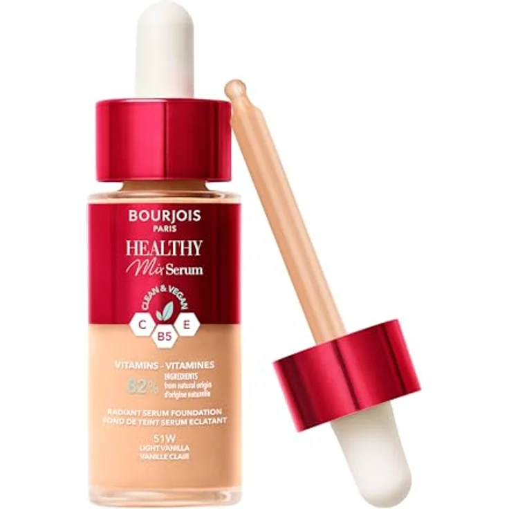 Bourjois Healthy Mix Clean Foundation Serum - 51 - Vanille hell, 30 ml – Bild 2