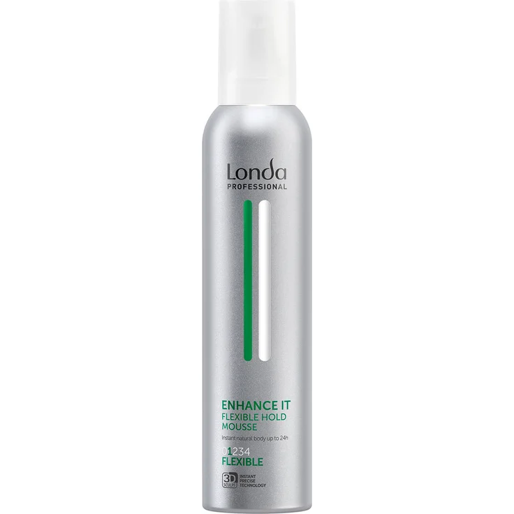Londa Professional Enhance It Haarmousse, 200 ml, mittlerer Halt für natürliches Volumen und Frisierbarkeit