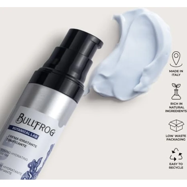 Bullfrog Feuchtigkeitsspendende und Straffende Creme, Gesichtscreme mit belebendem Meeresduft, Noten von Bergamotte und Kardamom, 75 ml – Bild 2