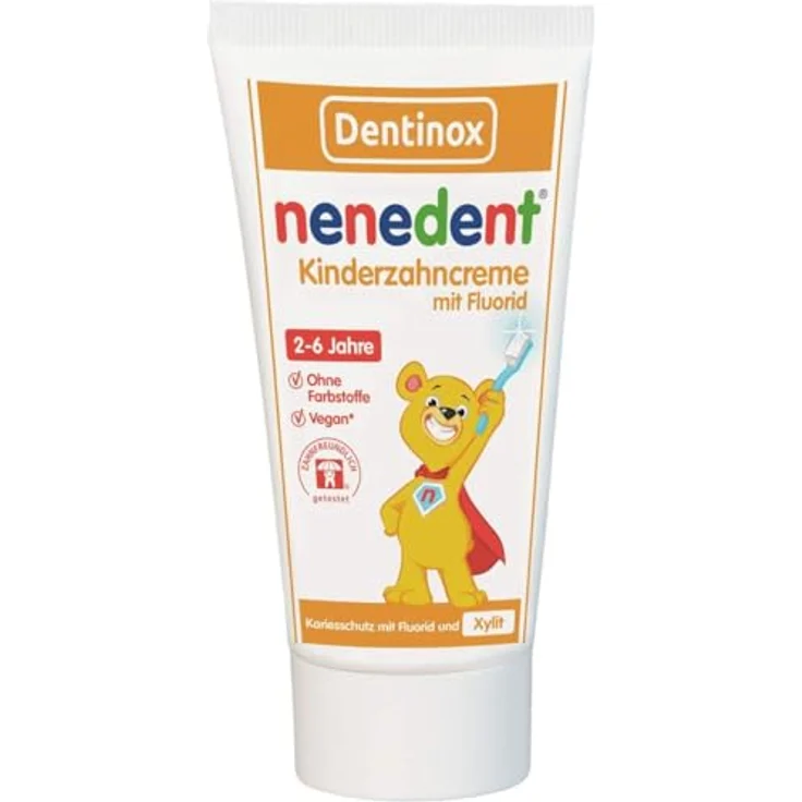 Nenedent Kinderzahncreme m.Fluorid Standtube 50 ml – Bild 2