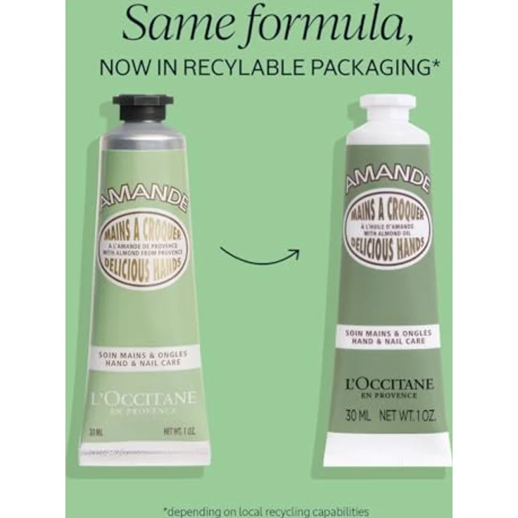 L'OCCITANE Handcreme Mandel 30 ml - Feuchtigkeitsspendend, mit köstlichem Mandelduft - In Frankreich hergestellt – Bild 2