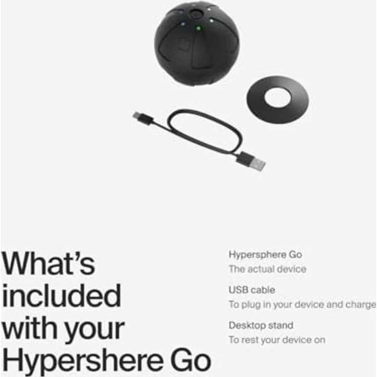 Hyperice Vibrationsmassage-Ball Hypersphere Mini, 8,9 cm Durchmesser, schwarz – Bild 7