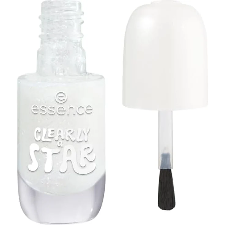 essence cosmetics Gel-Nagellack 02 Clear a Star, transparenter milchig-weißer Farbton mit intensivem Glanz und lang anhaltendem Halt, 8 ml – Bild 2