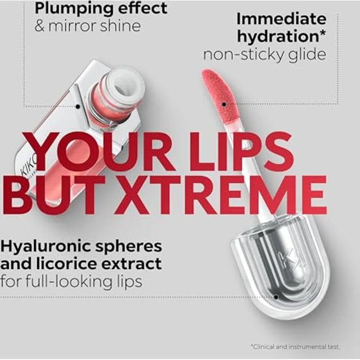 KIKO Milano 3D Hydra Xtreme Lipgloss, hydratisierendes Lipgloss für mehr Lippenvolumen, Farbton 04 Irish Coffee, 6 ml – Bild 6