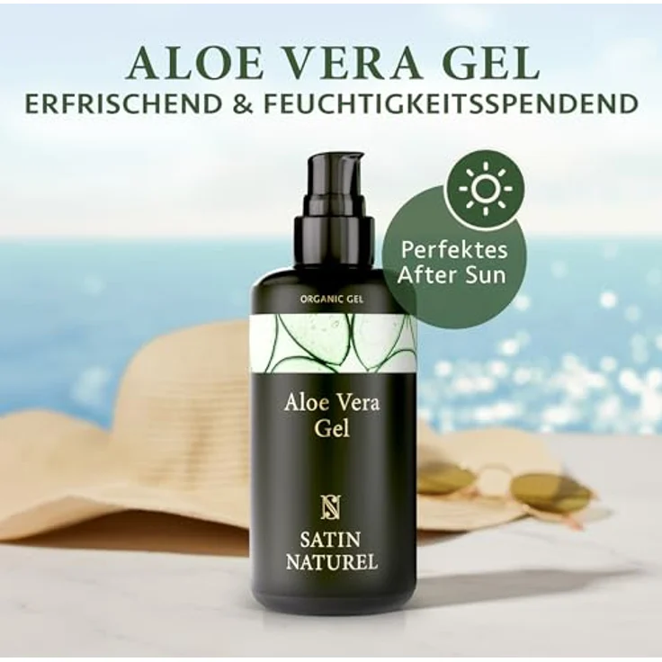 Satin Naturel Aloe Vera Gel Bio 200 ml  – Bild 4