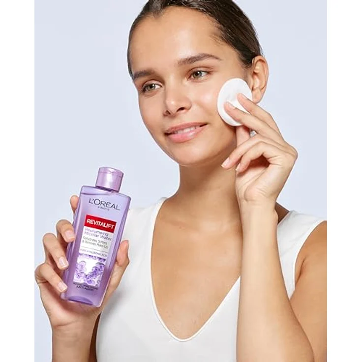 L'Oréal Paris Aufpolsterndes Hyaluron Mizellenwasser, Anti Aging Gesichtsreinigung, Reinigung mit purer Hyaluronsäure, Make up Entferner, Revitalift Filler, 200 ml – Bild 4