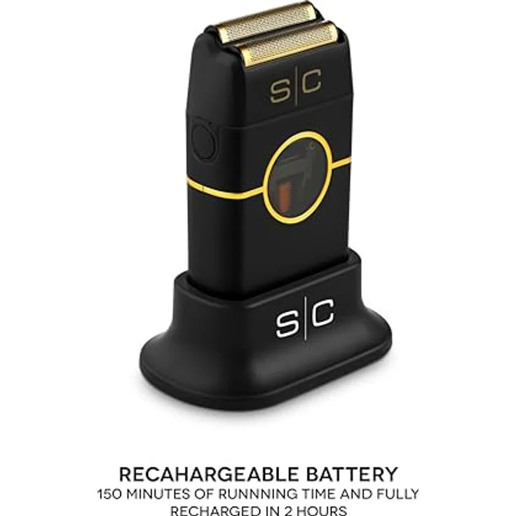 Stylecraft Instinct Metal Shaver Black, Doppelfolienrasierer mit Vektor-Motor und ultraschneller Rasiergeschwindigkeit – Bild 5