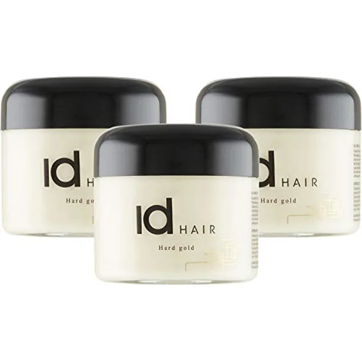ID Hair IdHAIR Hart-Gold-Haarwachs für kurzes Haar, starker Halt, 100 ml (3 Stück)