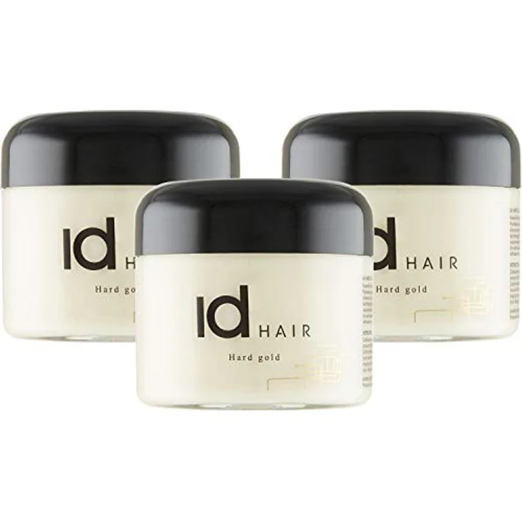 ID Hair IdHAIR Hart-Gold-Haarwachs für kurzes Haar, starker Halt, 100 ml (3 Stück) – Bild 1